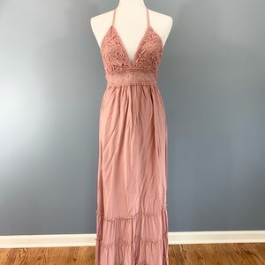 💕 NWT Floor-length Rue21 Blush Pink Summer Dress